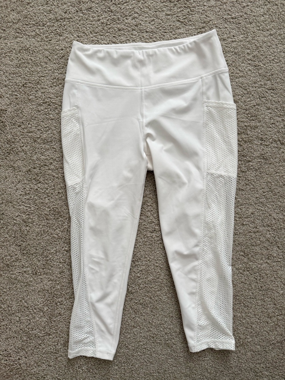 Cut The Frills White Women's Leggings